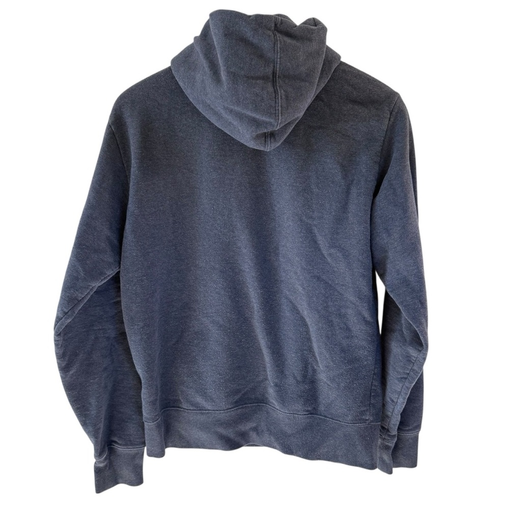 The North Face Sweatshirt Mens Small Hoodie Pullover Graphic Logo Greyish Blue - Picture 2 of 8